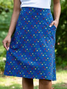 Svaha USA Hexa STEAM A-Line Skirt with Pockets 3x organic cotton